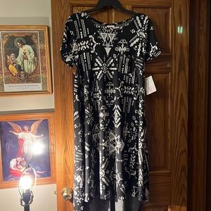 lula Rue new cream and black dress